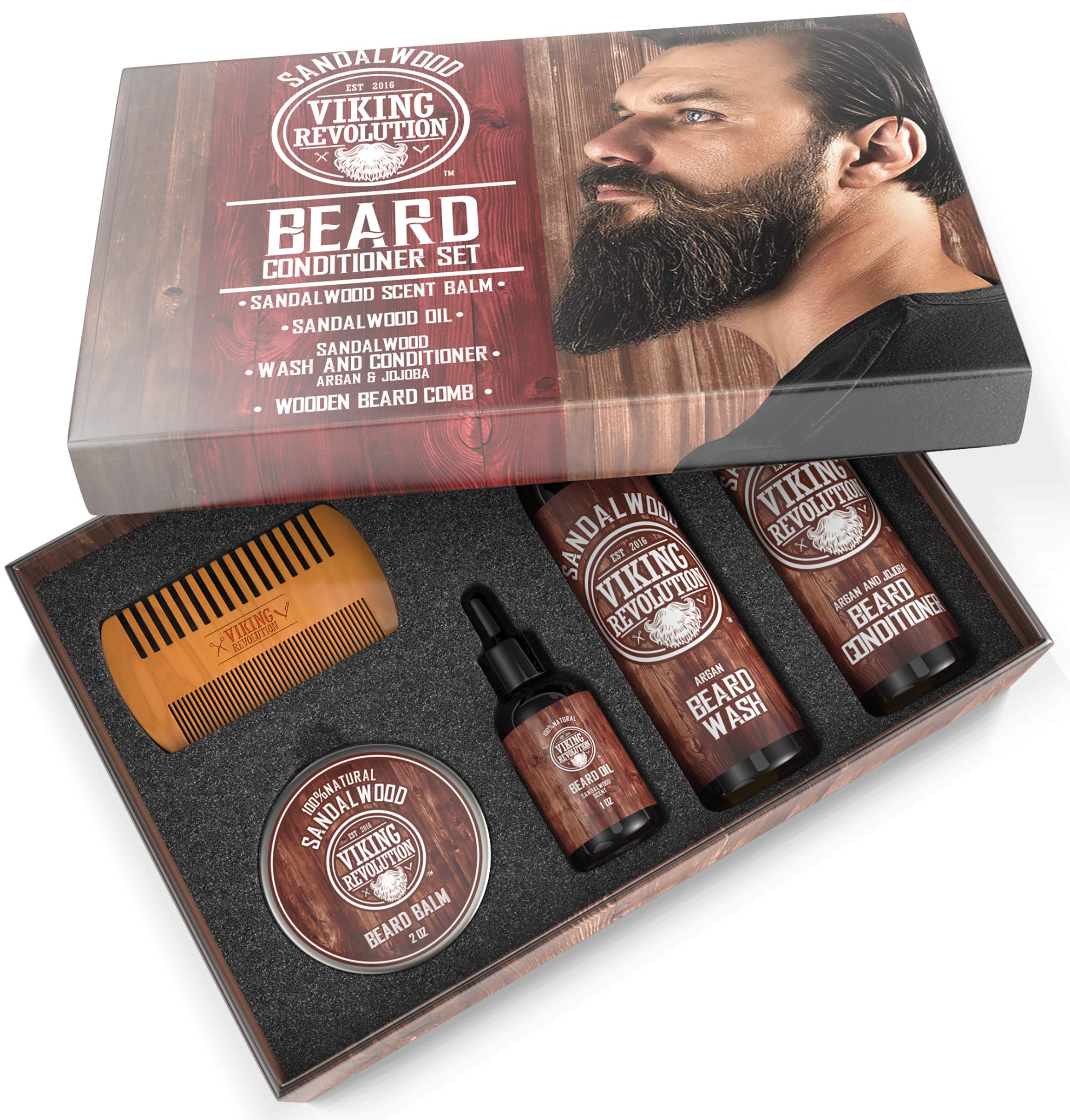Viking Revolution dual action beard comb close-up, detangles and distributes products