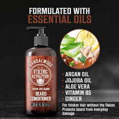 Viking Revolution conditioner pouring to show creamy texture and quick absorption benefit