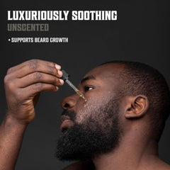 Viking Revolution being applied to beard demonstrating reduced itch and frizz