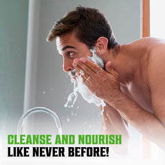 Viking Revolution rich lather on palm demonstrating cleansing action