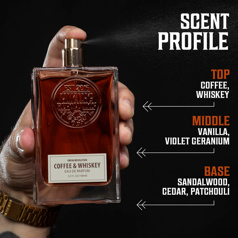 Viking Revolution bottle on wooden surface evoking rugged style and refined presentation