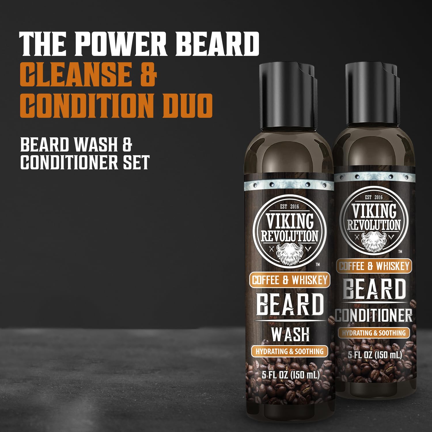 Viking Revolution label detail highlighting ingredients and product information