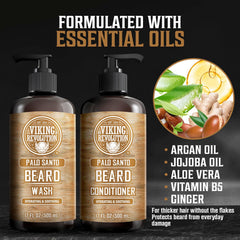 Viking Revolution conditioner cream texture displayed for deep hydration and smoother beard feel