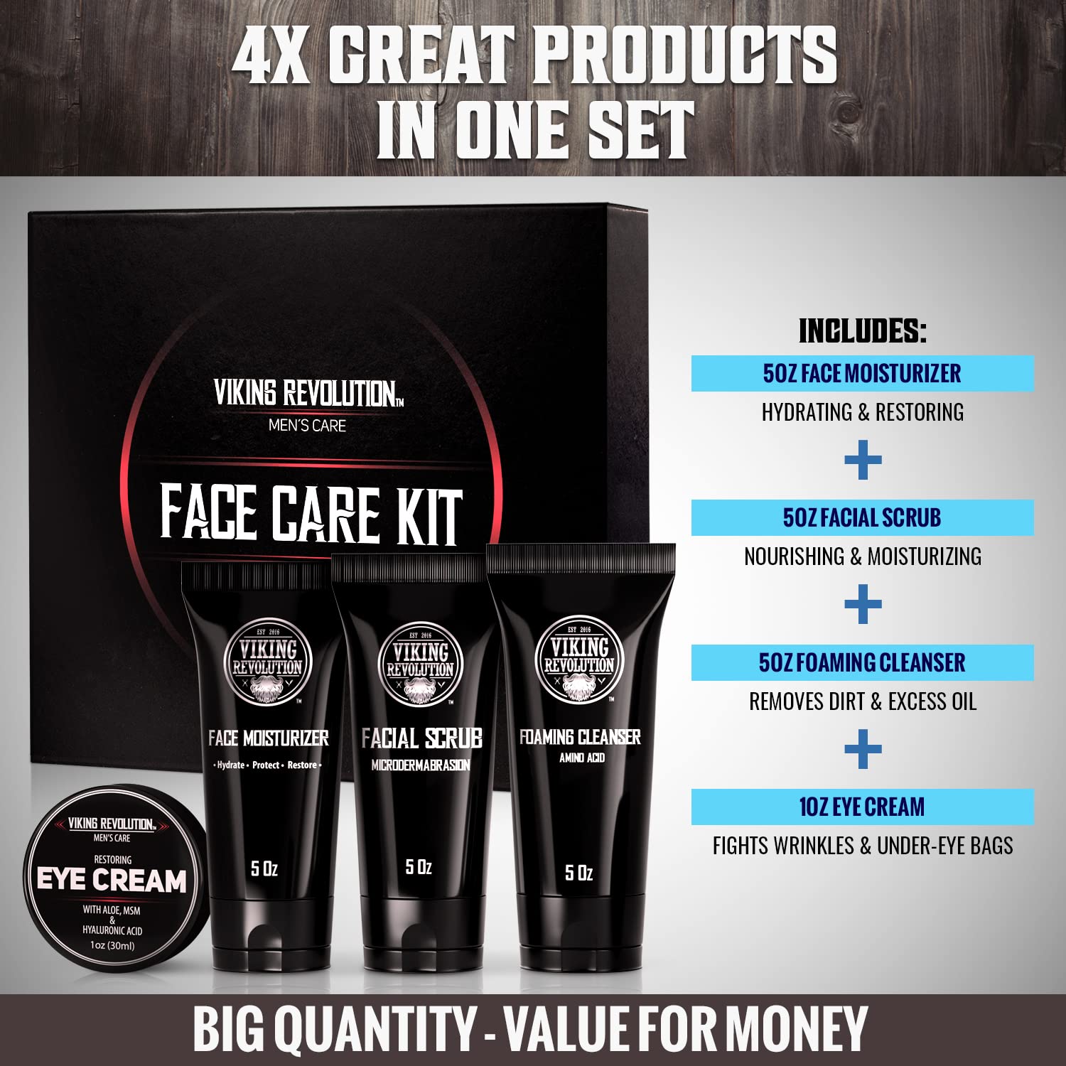 Viking Revolution eye cream application on fingers to reduce dryness around eyes