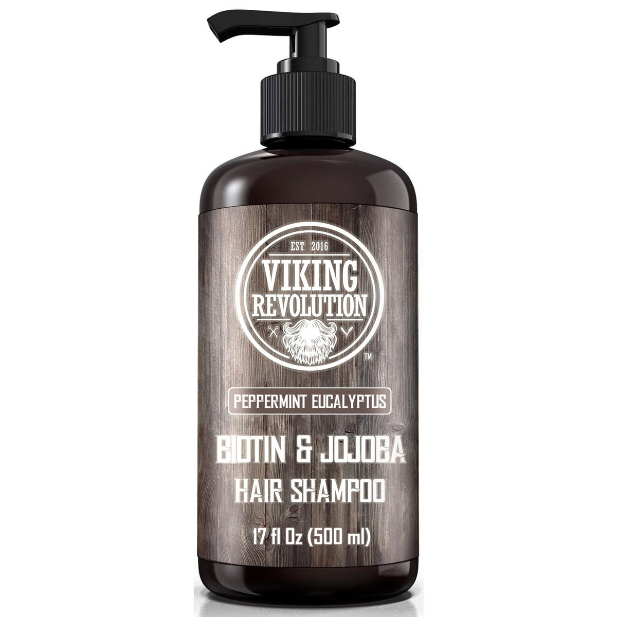Viking Revolution front packaging showing eucalyptus peppermint scent and 17 oz size benefit