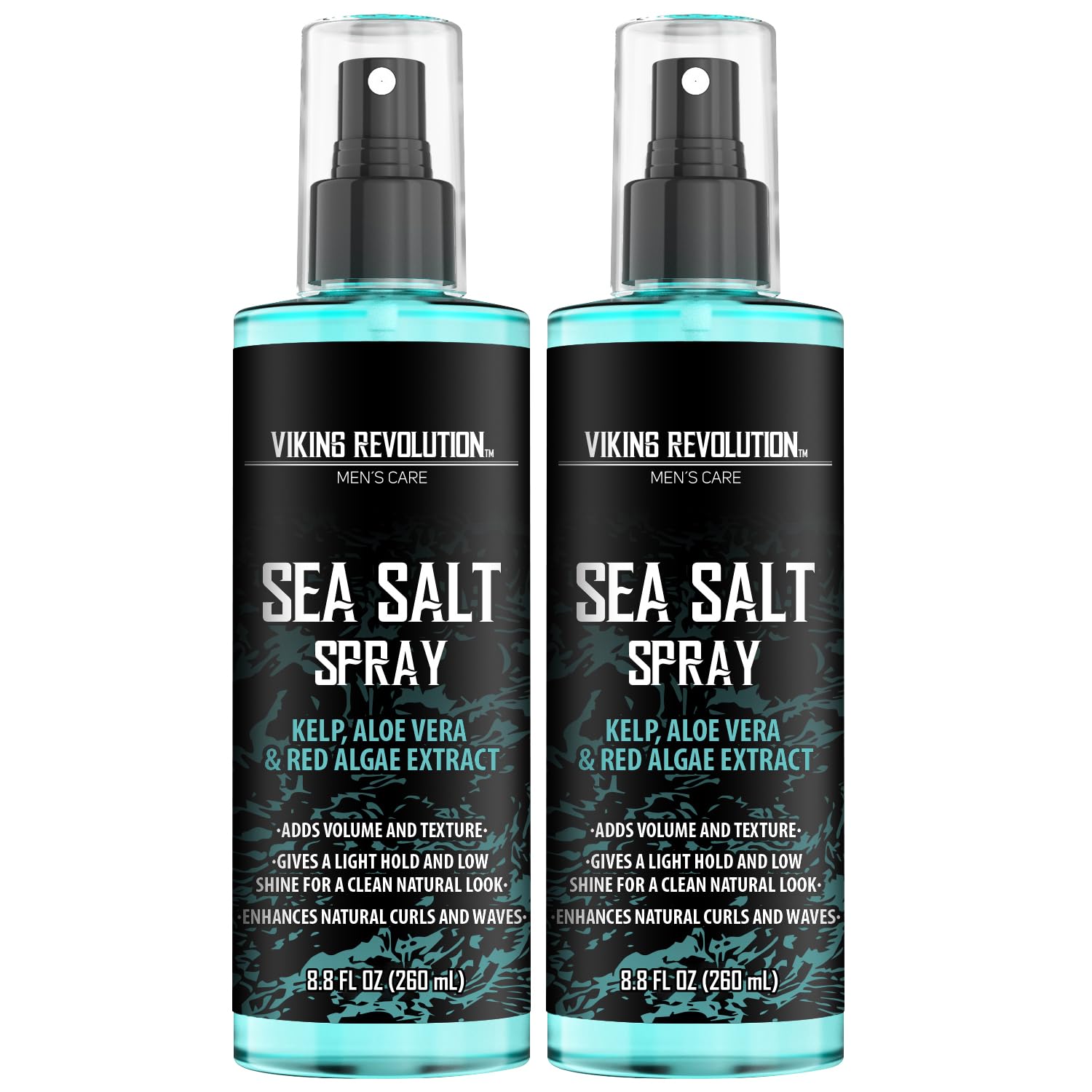 Viking Revolution front packaging showing two 8.8oz bottles and benefit of texture