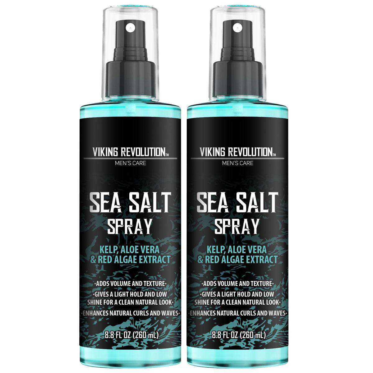 Viking Revolution front packaging showing two 8.8oz bottles and benefit of texture