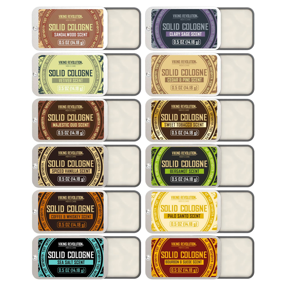 Viking Revolution front packaging showing all twelve travel tins and variety