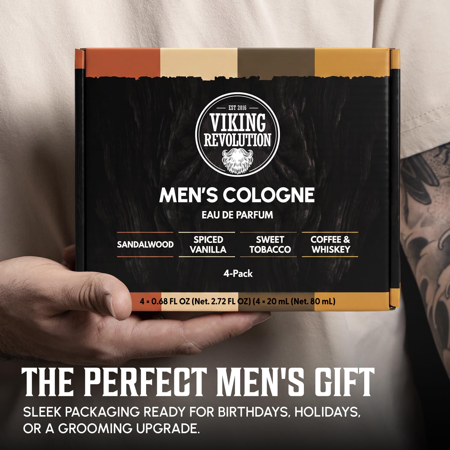 Viking Revolution gift box styled on table showing premium presentation and gifting benefit