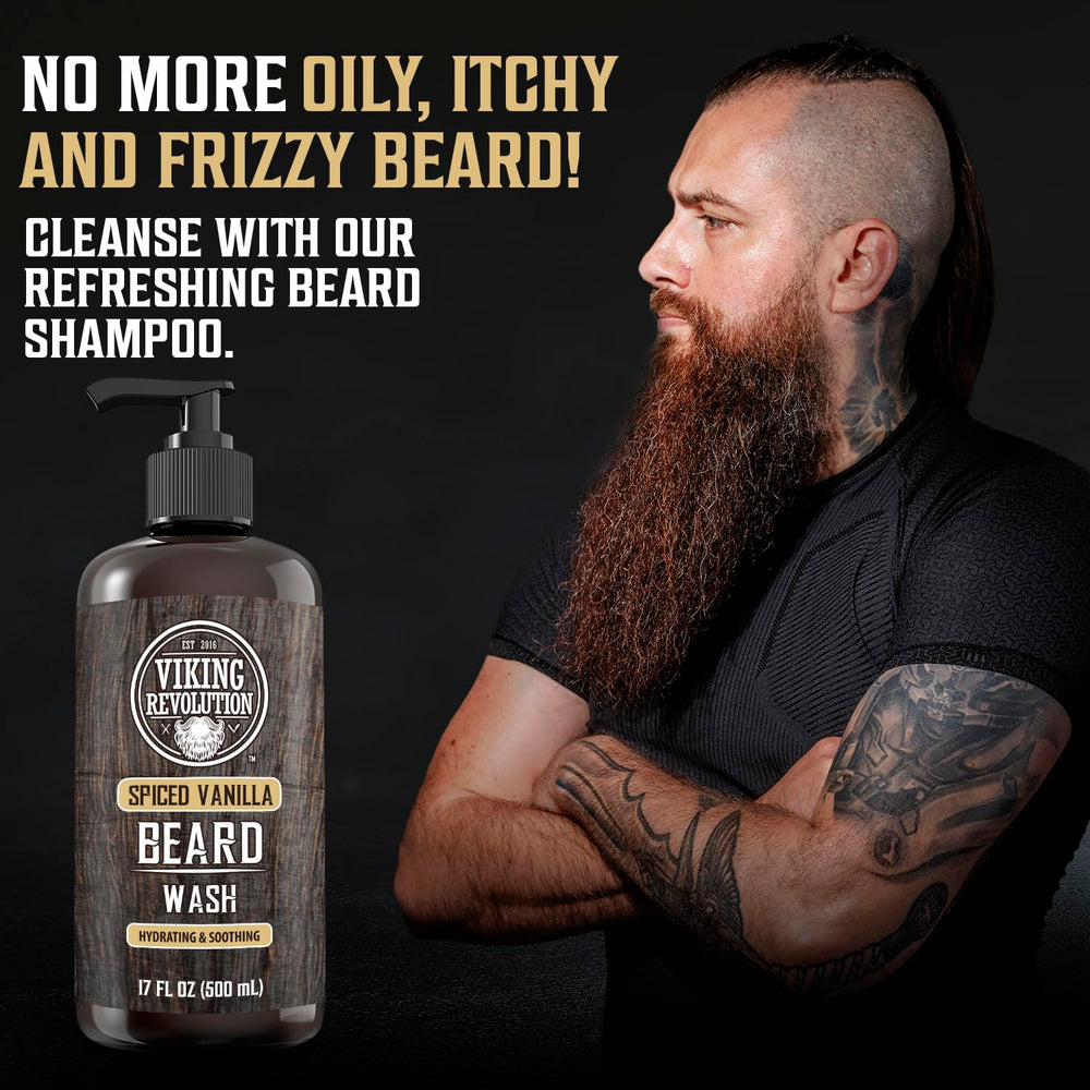 Viking Revolution lifestyle shot on bathroom vanity evoking daily grooming ritual