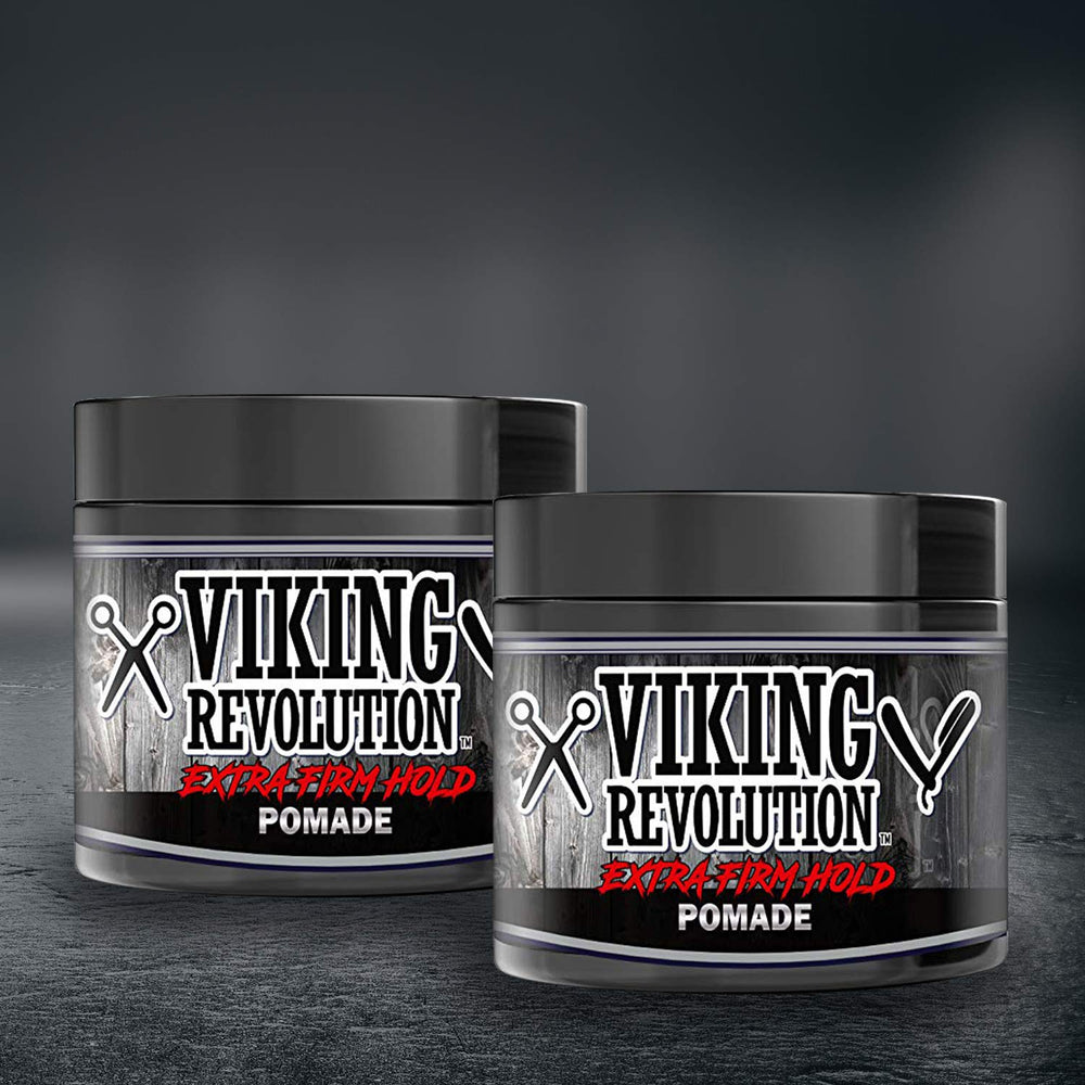 Viking Revolution pomade close-up texture highlighting smooth spreadability benefit