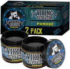 Viking Revolution pomade texture close-up highlighting smooth, workable cream