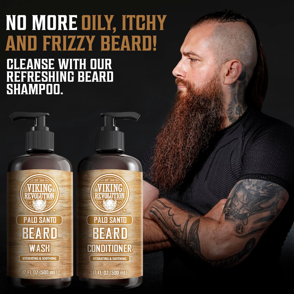 Viking Revolution pump close-up on beard wash ensuring easy dispense and mess-free application