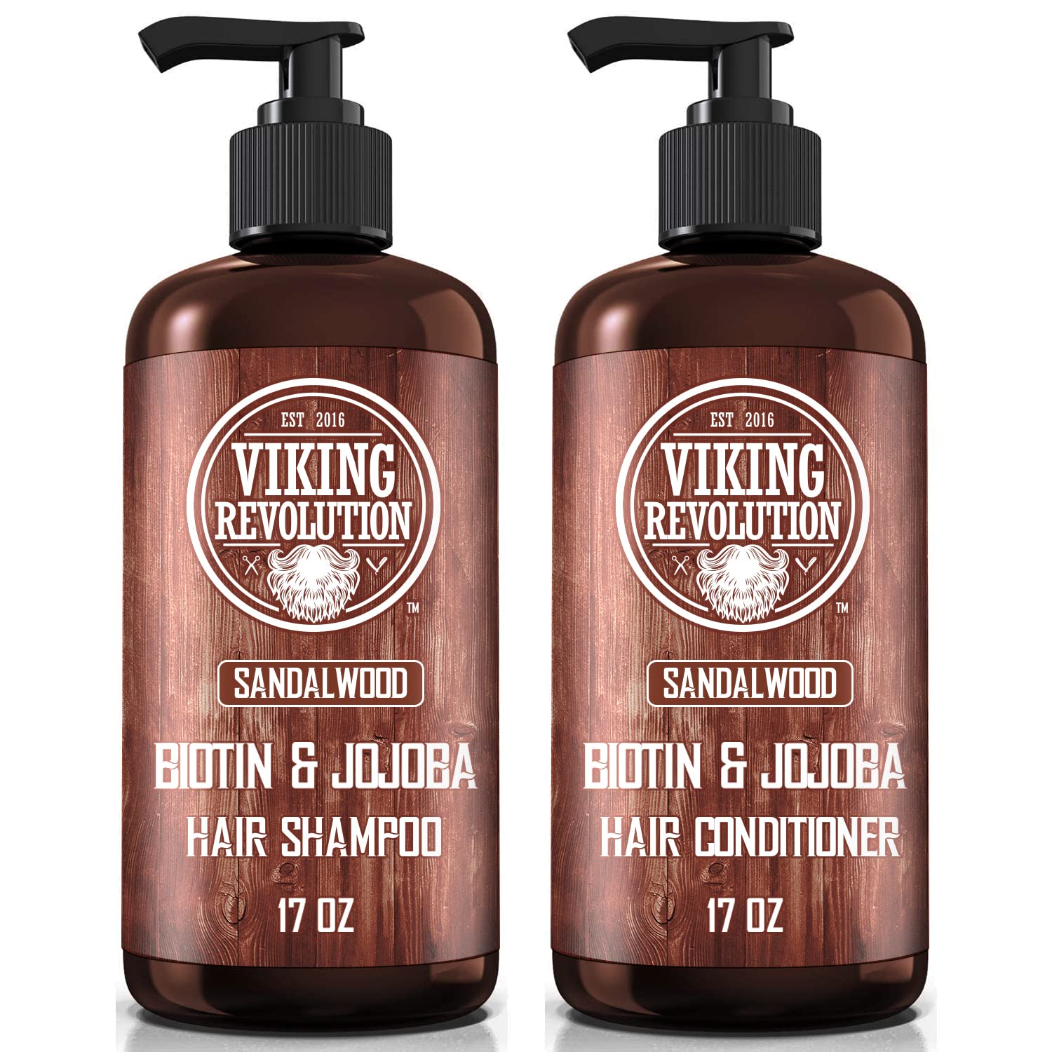 Viking Revolution front packaging showing sandalwood scent and set benefits