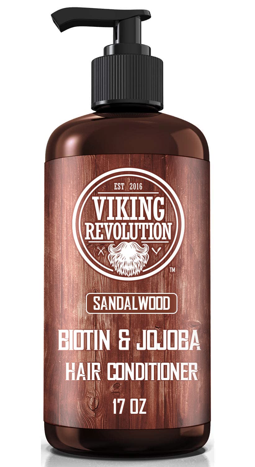 Viking Revolution ingredient label highlighting biotin and oil benefits