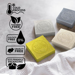 Viking Revolution tea tree bar in hand illustrating easy grip and portability