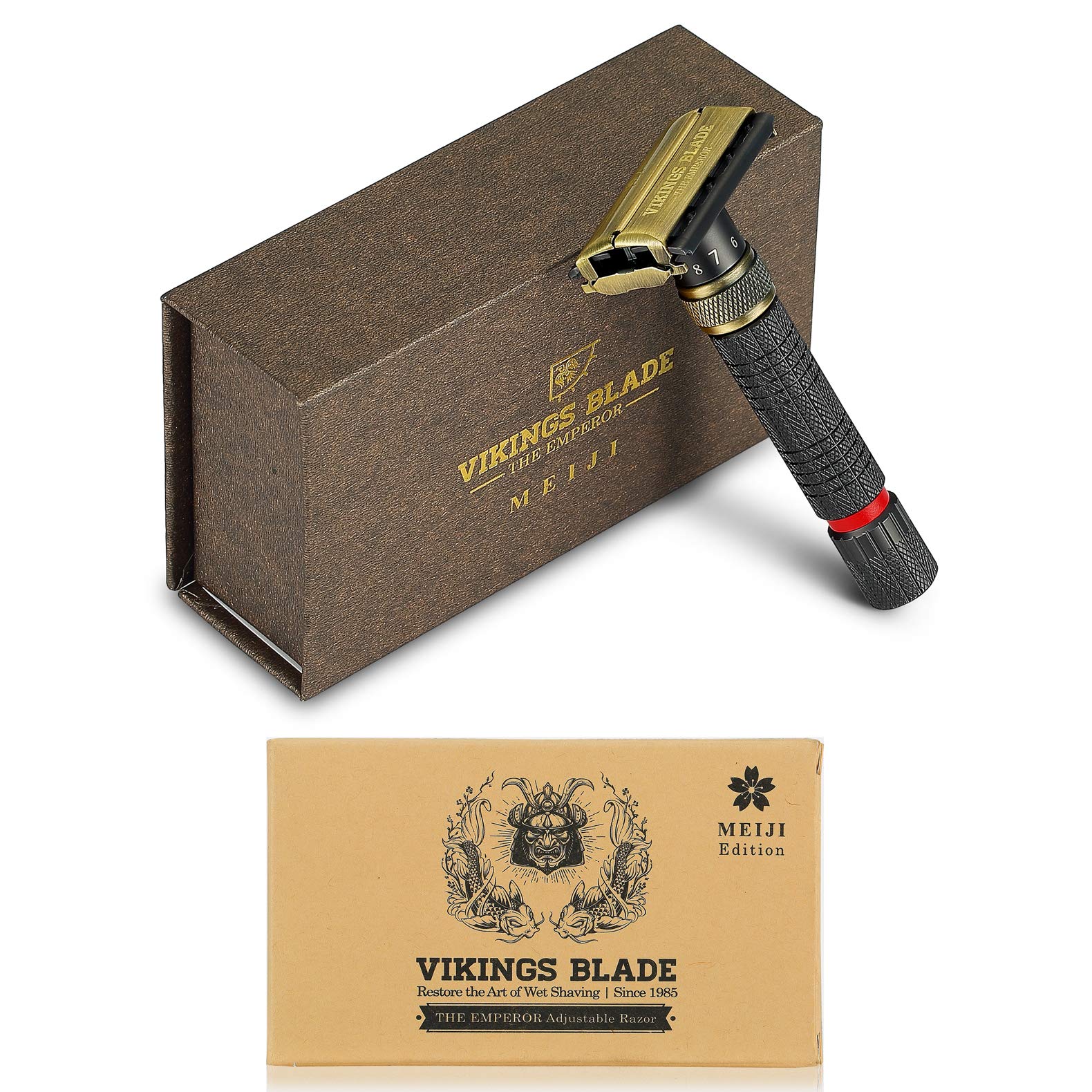 Vikings Blade short 3.75-inch handle close-up showing textured grip for secure control