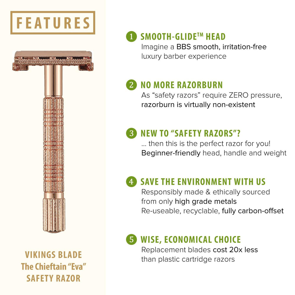 VIKINGS BLADE quick-release head detail for fast safe blade changes