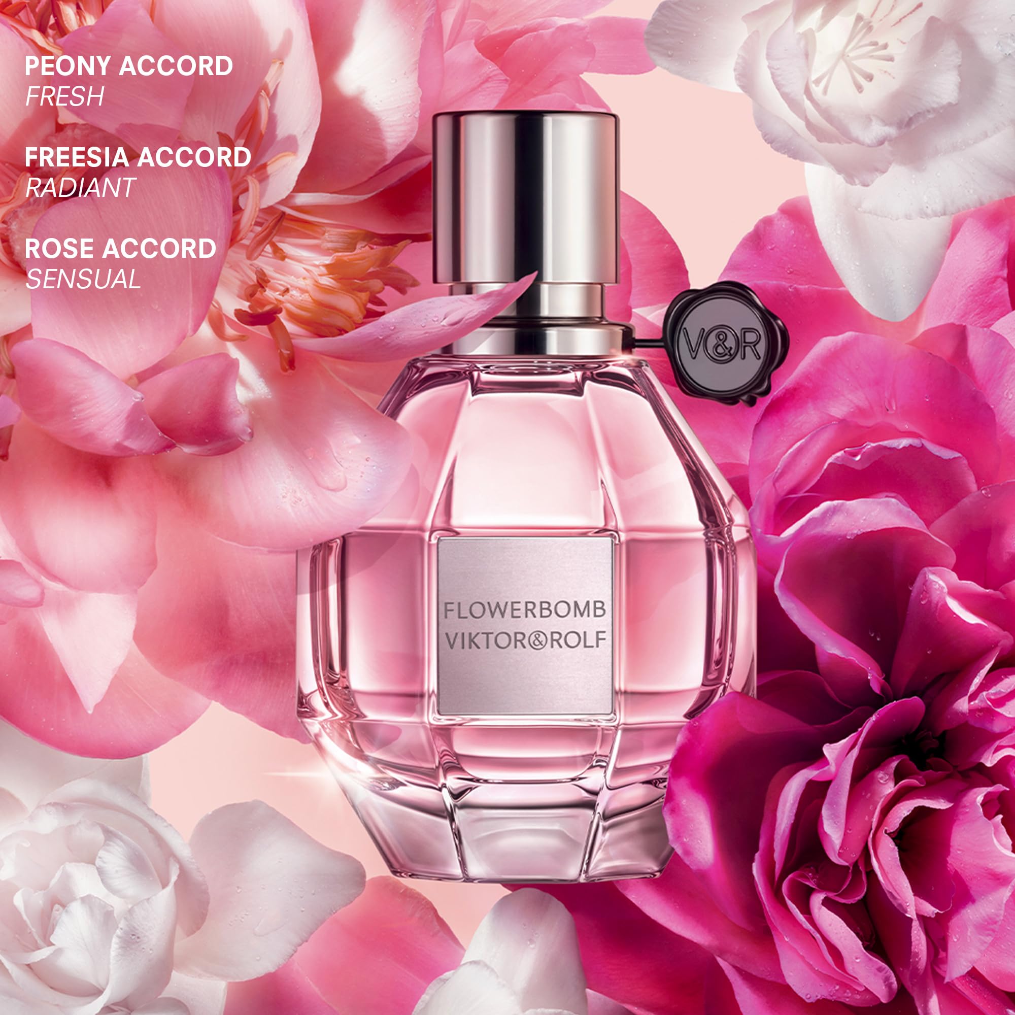 Viktor&Rolf close-up bottle detail, showcases premium finish and spray tip