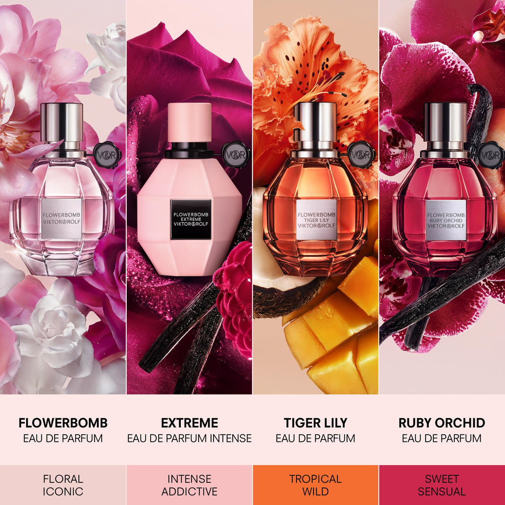 Viktor&Rolf bottle in an evening setting on a vanity, suggesting glamorous night use