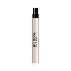 Viktor&Rolf front bottle view showing bold design and travel-ready size benefit