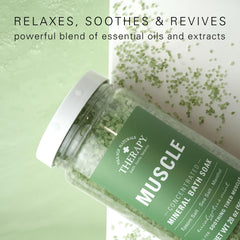 Village Naturals Therapy foot soak in use showing relaxation and targeted care for tired feet
