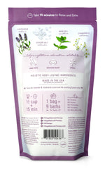Village Naturals Therapy jar open with granules visible for easy measuring