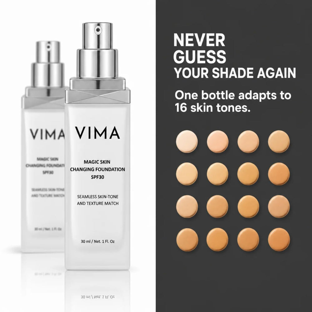 vima cosmetics finger application demonstrating easy blending and natural finish