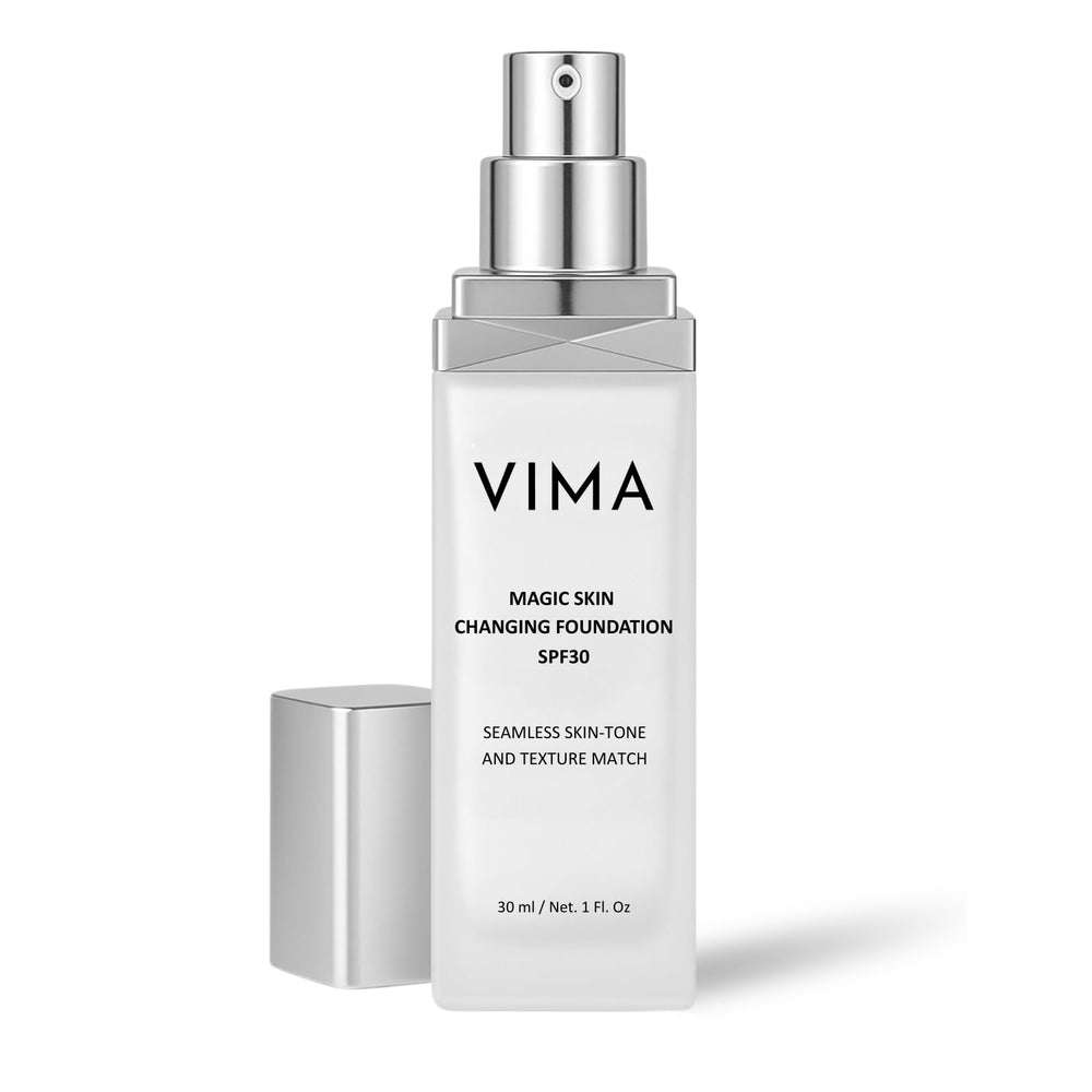 vima cosmetics front bottle view showing sleek packaging and daily-use convenience