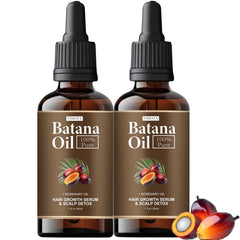 VIMOZA front packaging showing two organic Batana oil bottles for deep hydration
