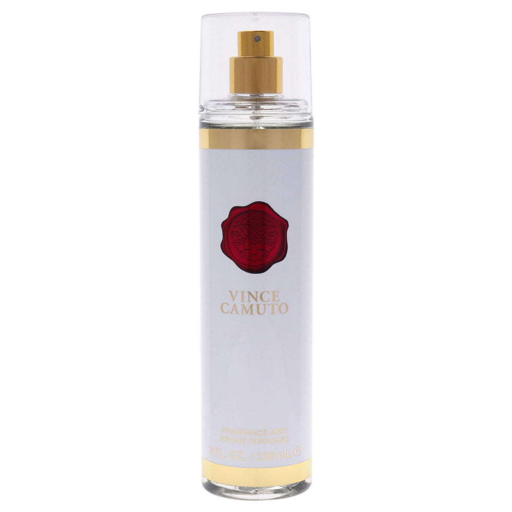 Vince Camuto front bottle view showing elegant glass and benefit of stylish presentation