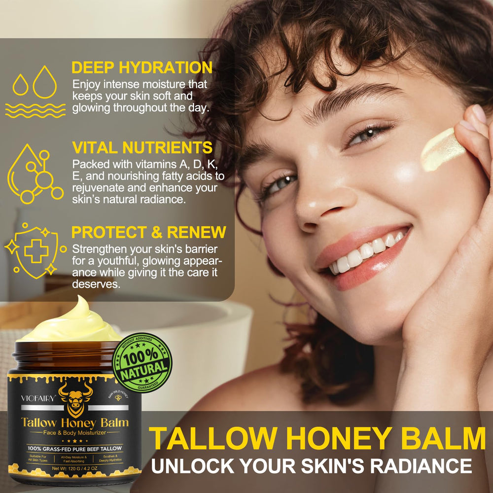 VIOFAIRY applying balm on hand demonstrating smooth spreadability and hydration benefit