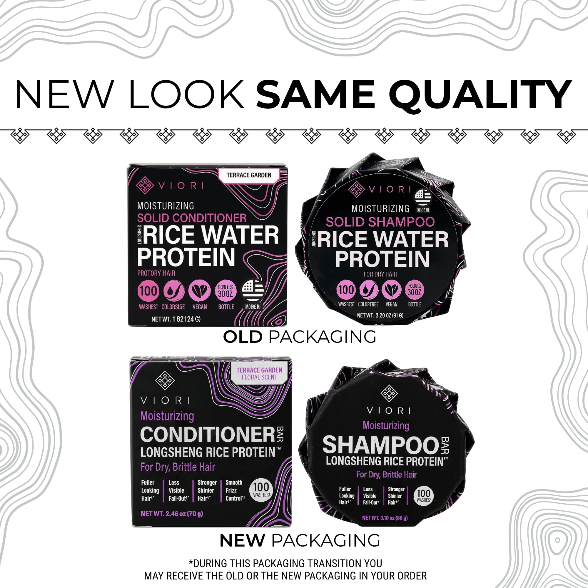 Viori before and after detangled hair showing improved manageability and smoother texture