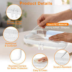 Viphope open hard-shell case with makeup inside for fast access