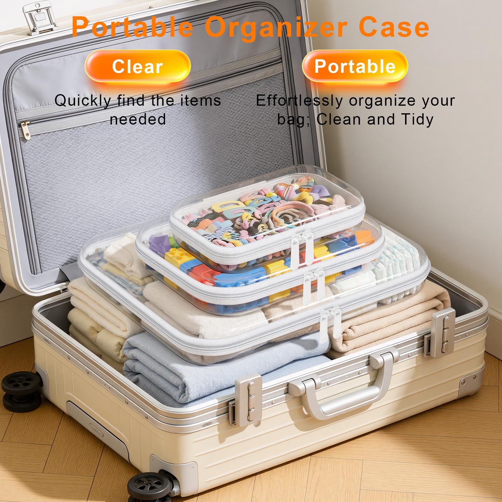 Viphope three stacked pouches illustrating set versatility and storage