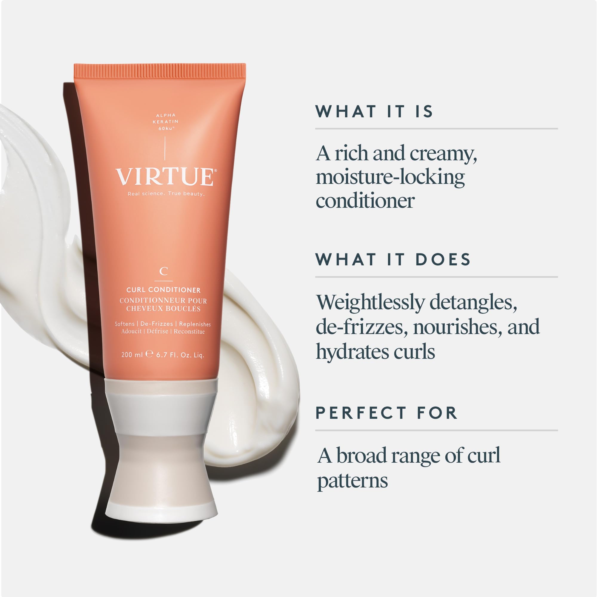 VIRTUE jojoba oil ingredient visual highlighting nourishment and shine