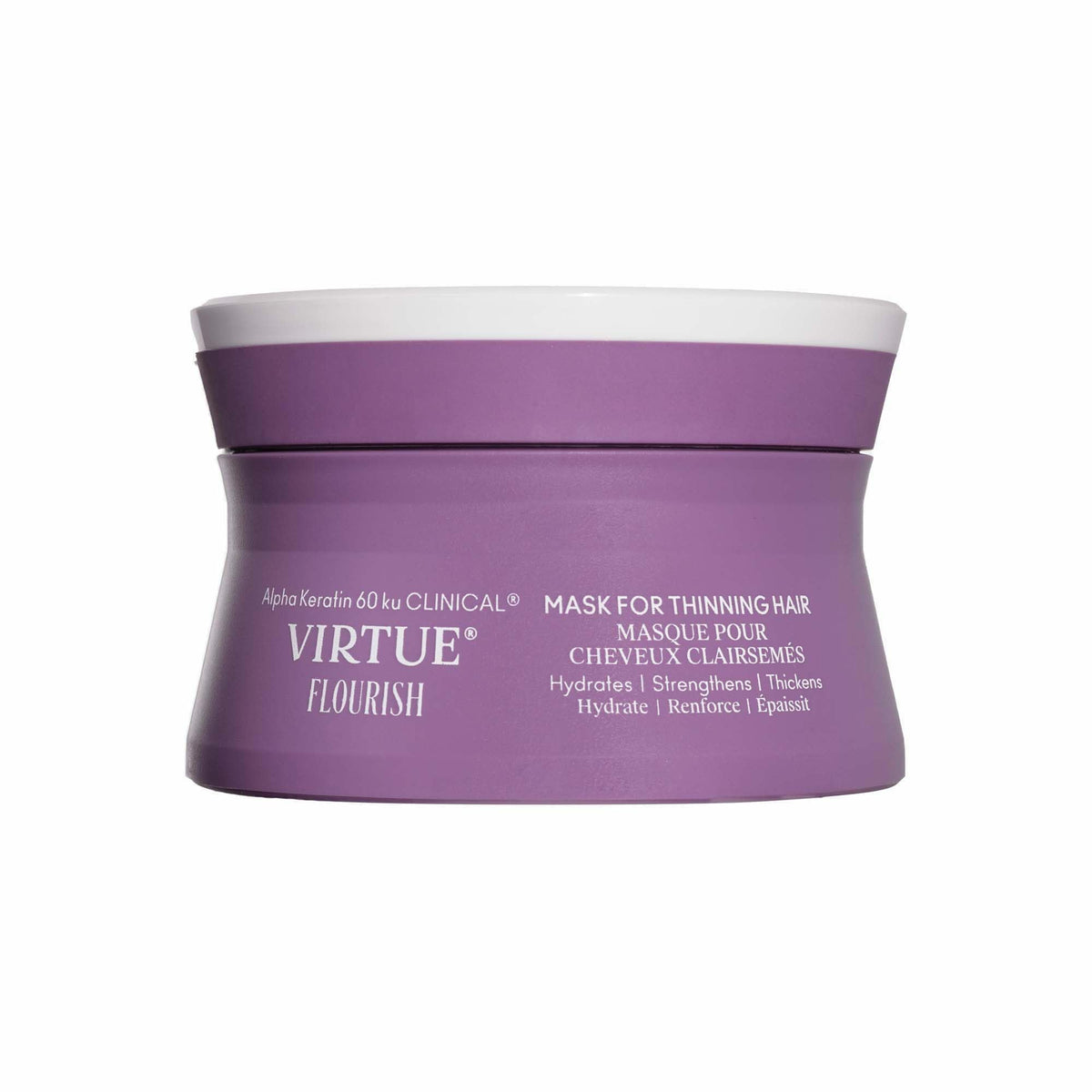 VIRTUE front packaging showing 5 oz jar and branding benefit: clear ingredient focus