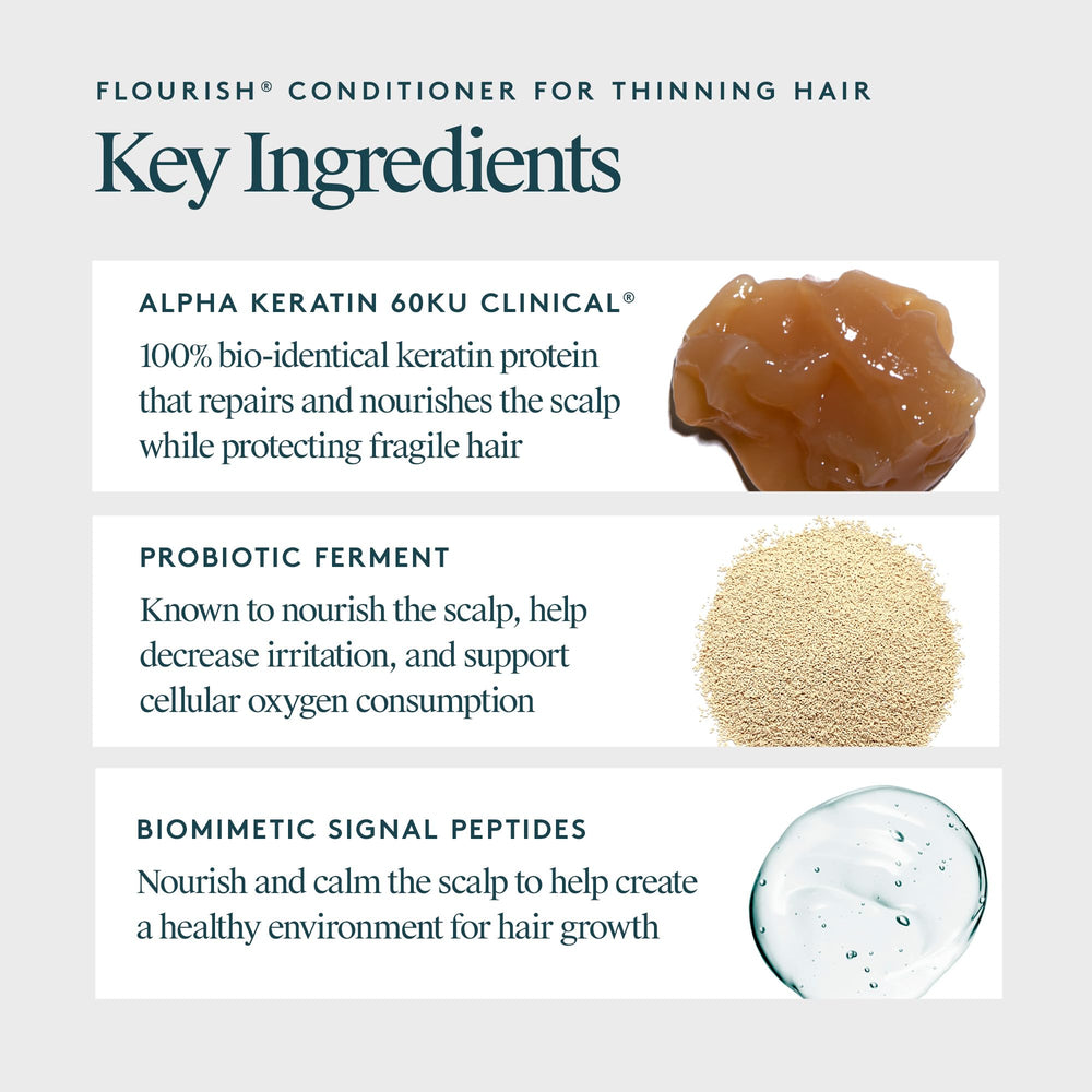 VIRTUE texture close-up showing silky conditioner consistency for easy detangling
