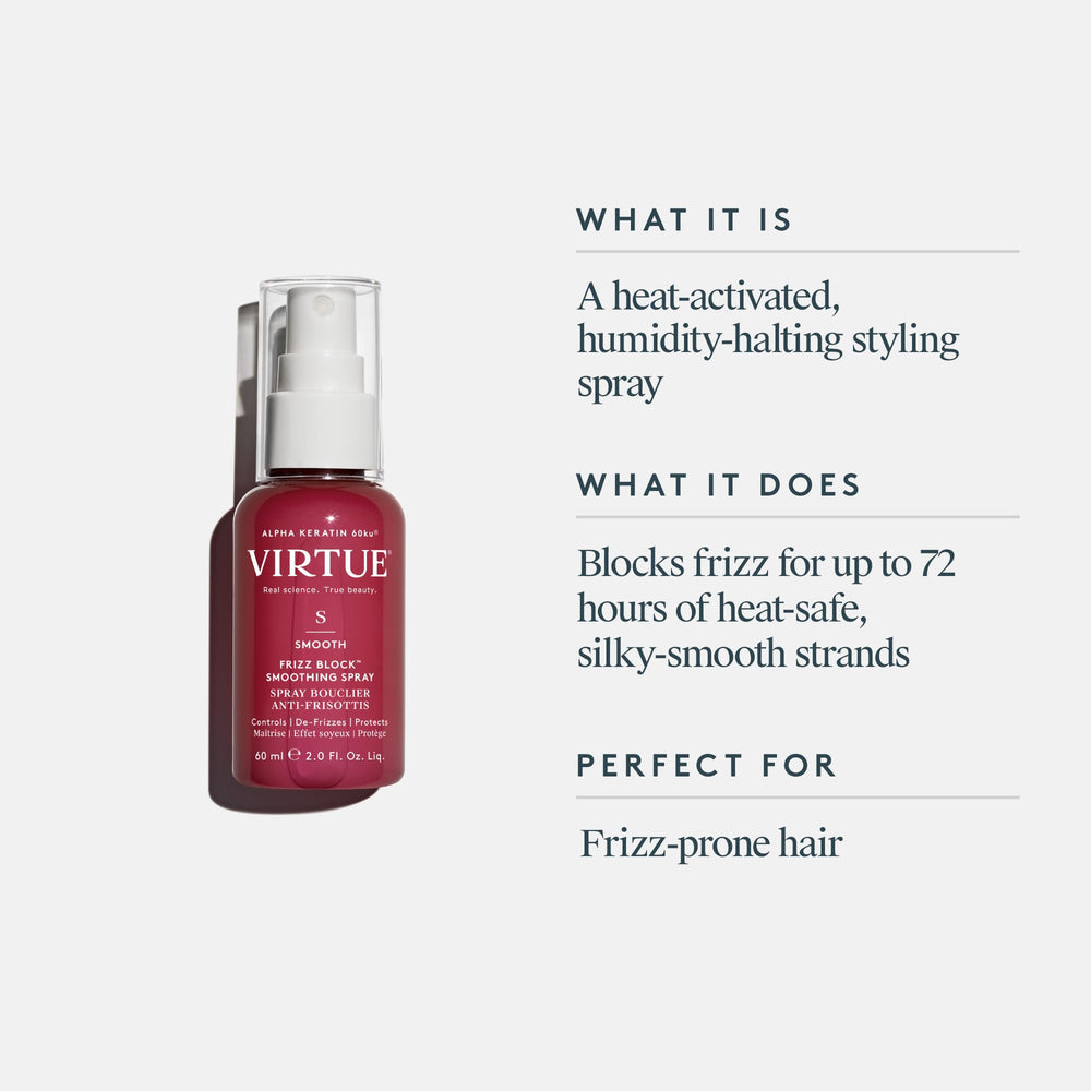 VIRTUE close-up mist texture demonstrating weightless spray for even application