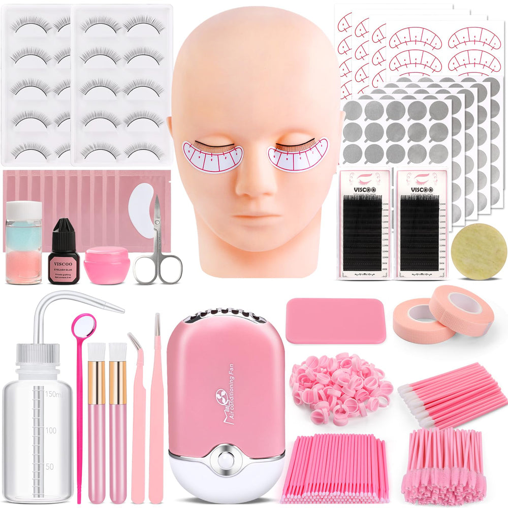 VISCOO kit front packaging showing complete starter lash set for beginners and quick setup