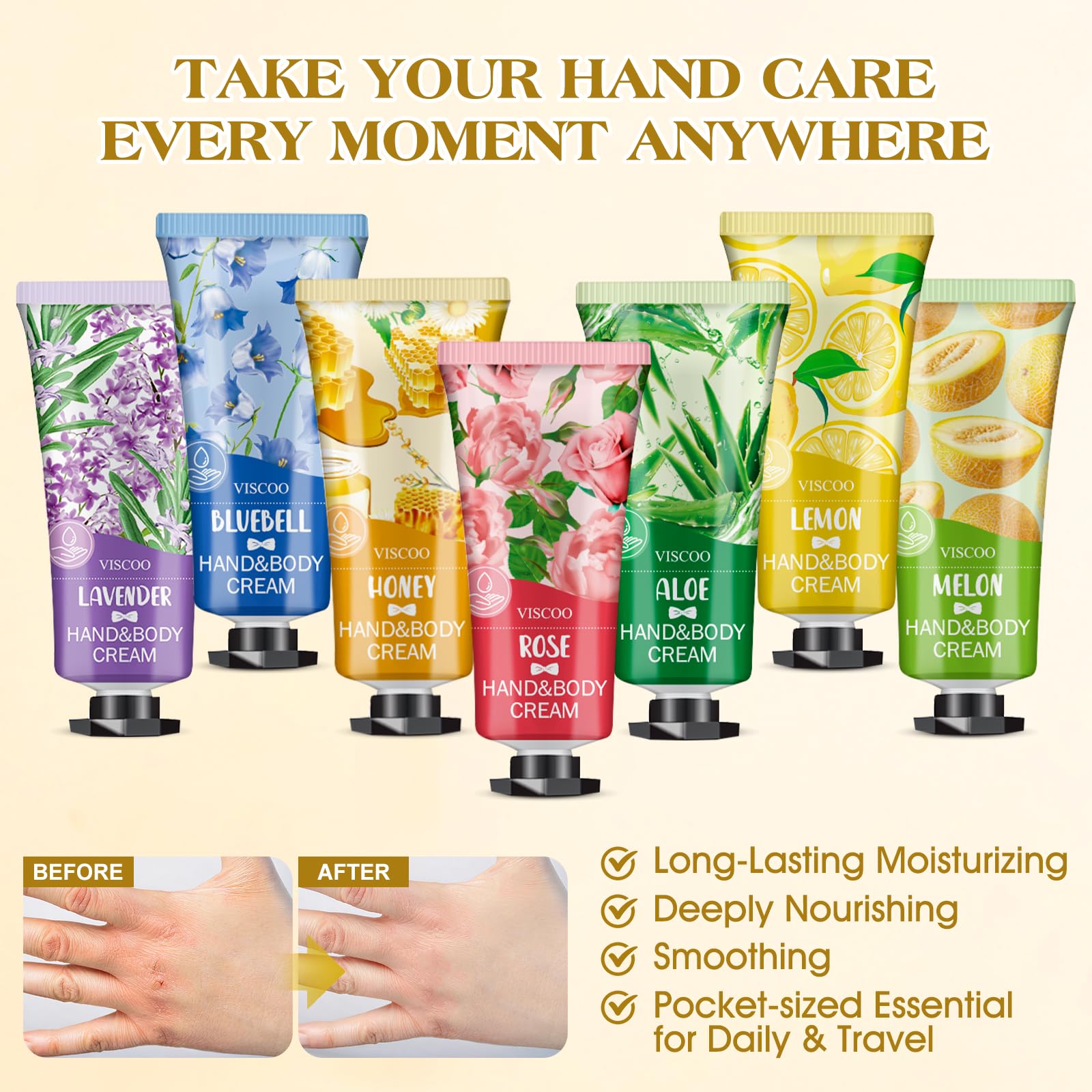 VISCOO cream texture on fingertip showing fast-absorbing hydration