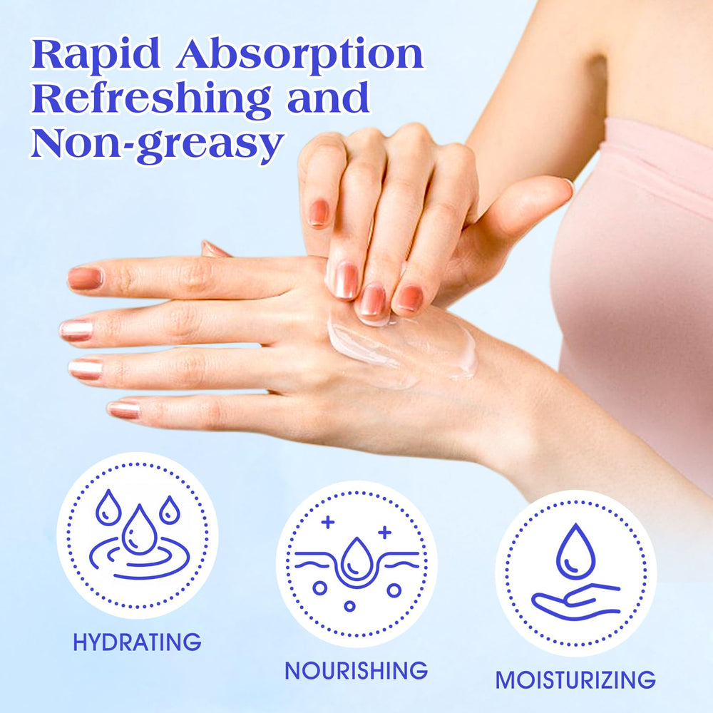 VISCOO cream texture on hand showing quick absorption and smooth finish