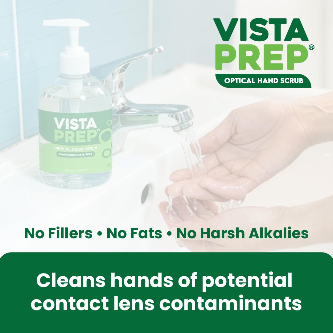 Vista-Prep being dispensed onto fingertips demonstrating easy control and hygiene