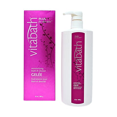 Vitabath front bottle showing 32 oz size and calming packaging benefit