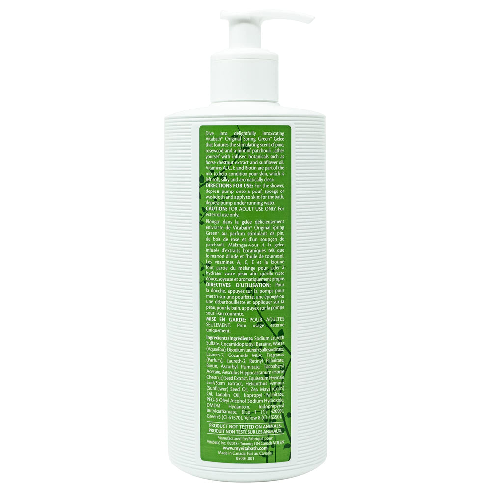 Vitabath bottle surrounded by botanicals illustrating natural-fragrance benefit