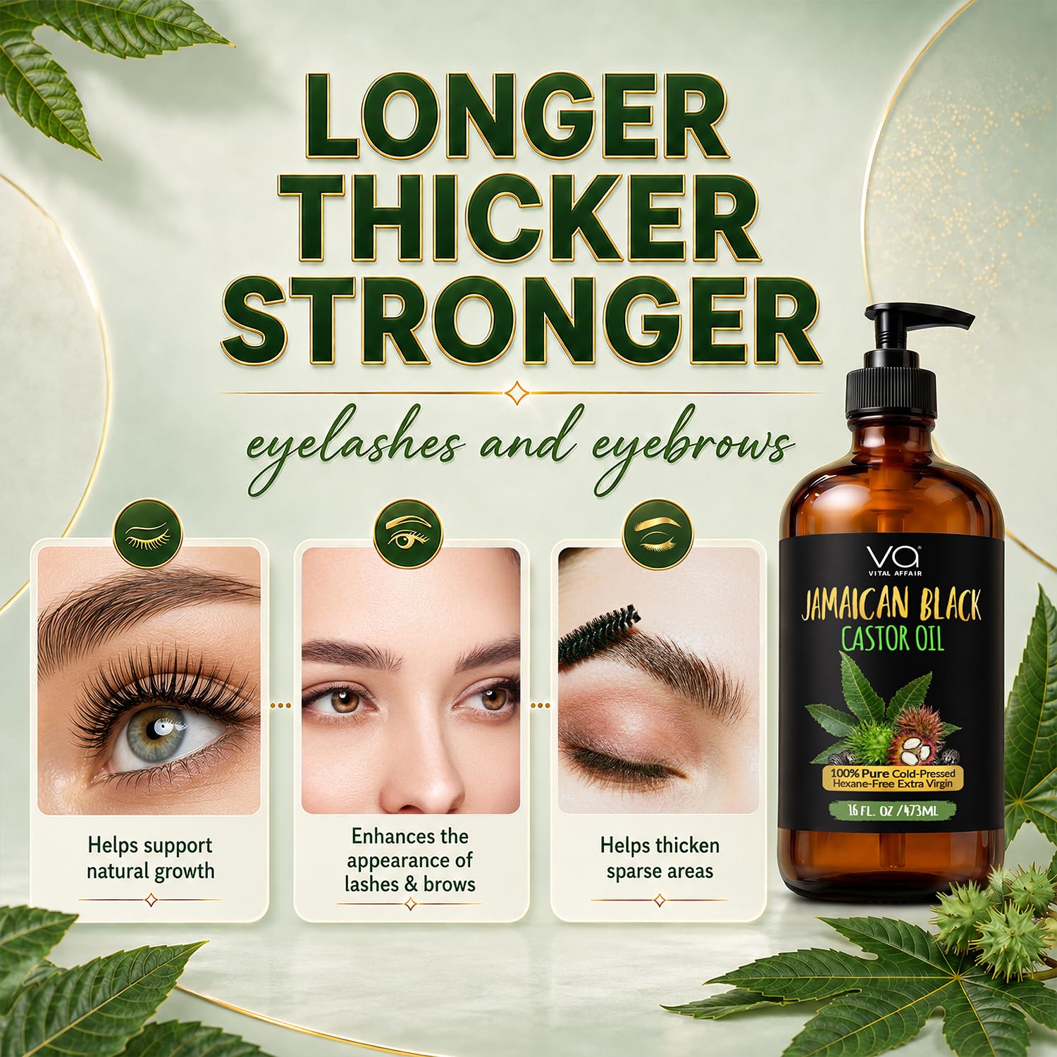 VITAL AFFAIR application to hair ends demonstrating improved manageability and shine