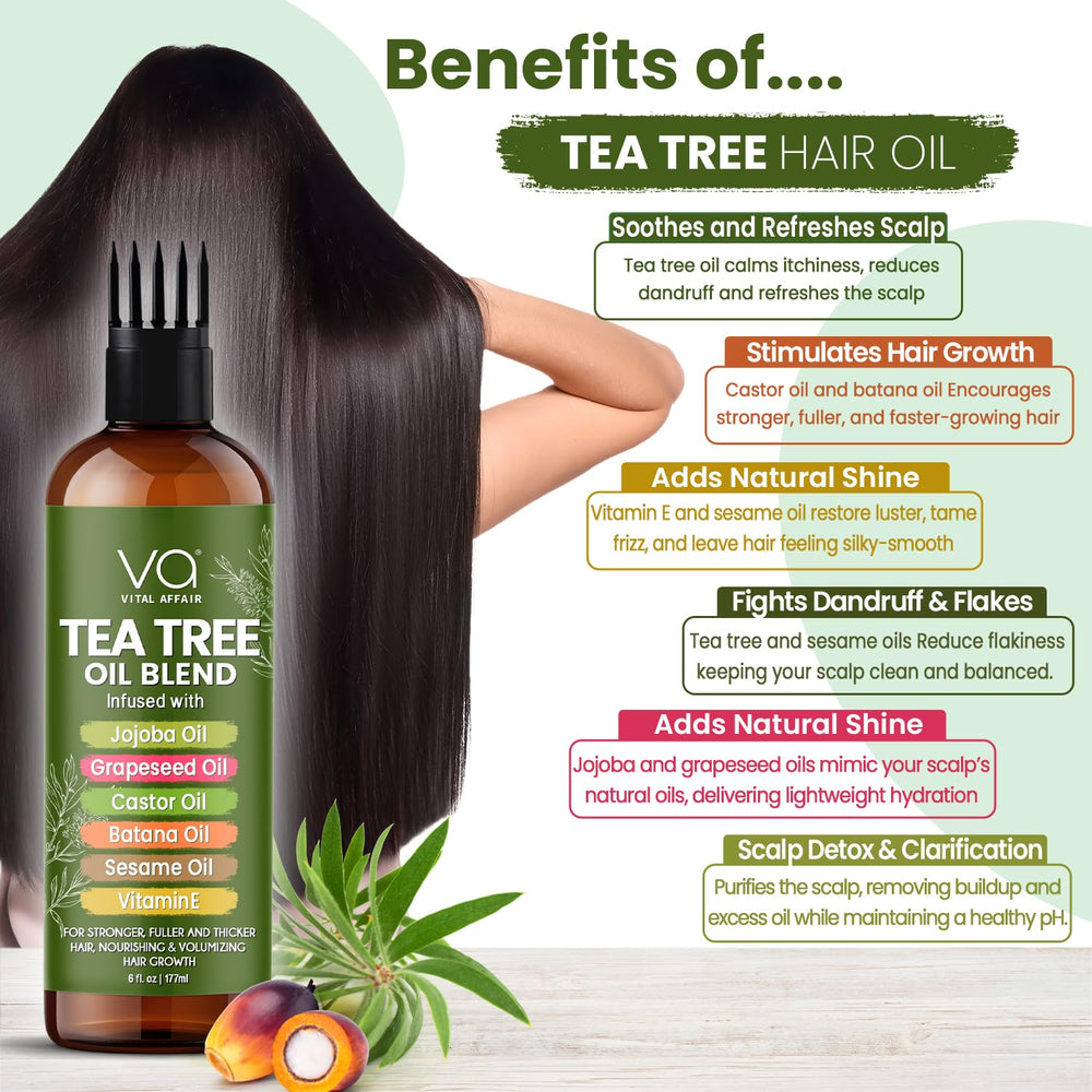 VITAL AFFAIR hair ends before and after using oil showing improved softness
