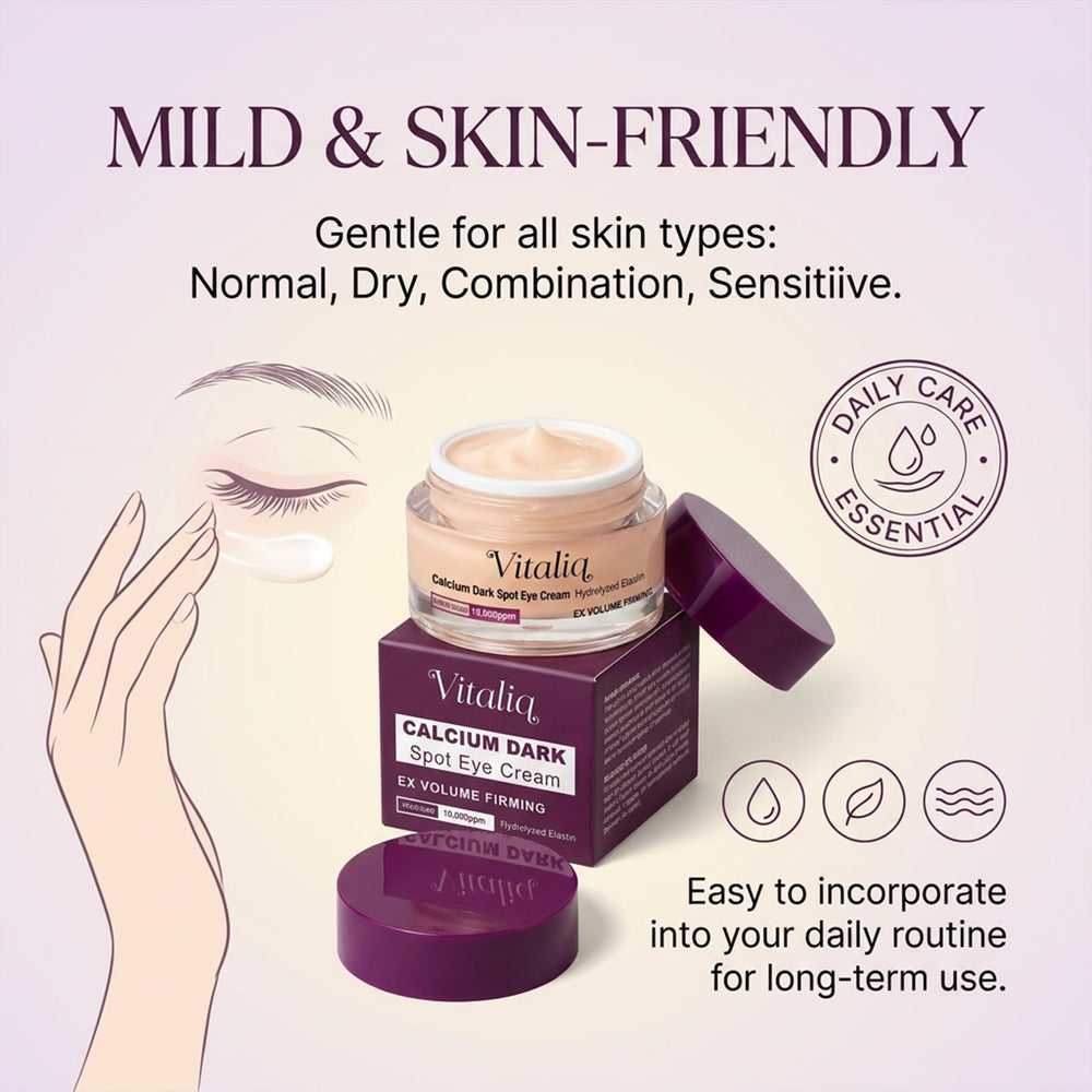 Vitaliq fingertip applying cream showing controlled application and smoothing benefit