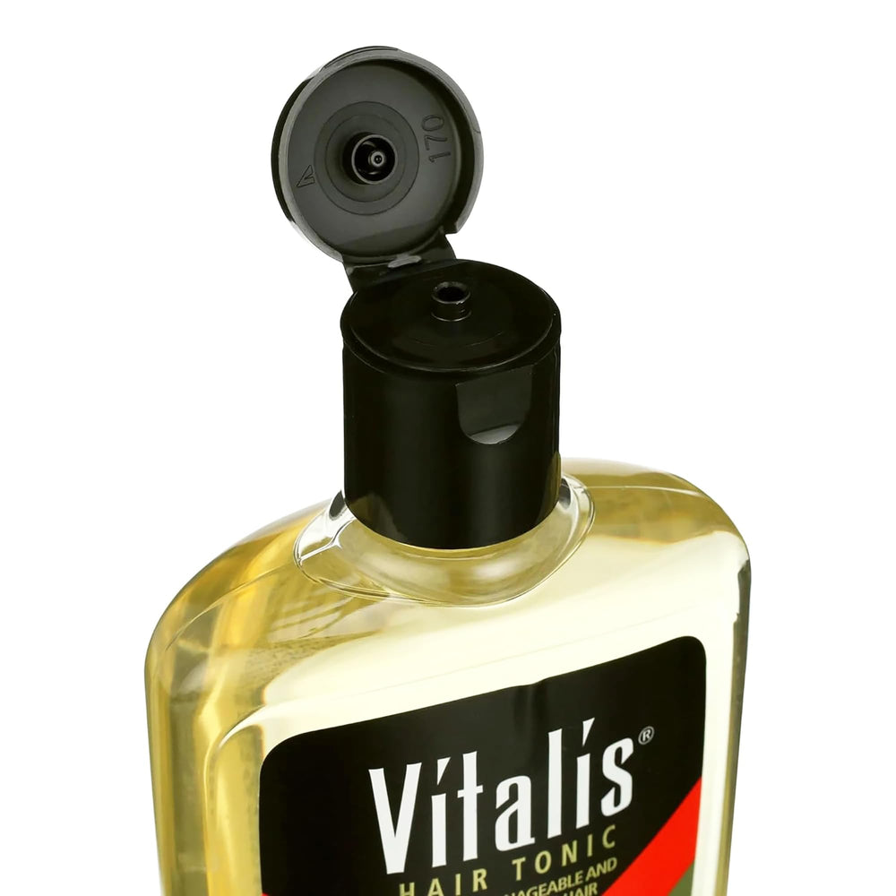 Vitalis texture droplet on palm illustrating lightweight liquid and smooth application