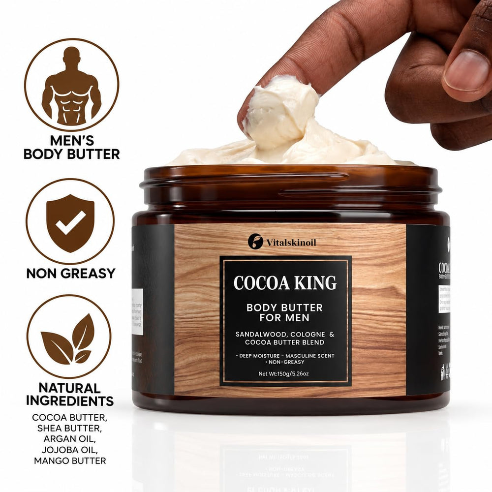 VITALSKINOIL jar next to common items illustrating compact 5.26 oz size